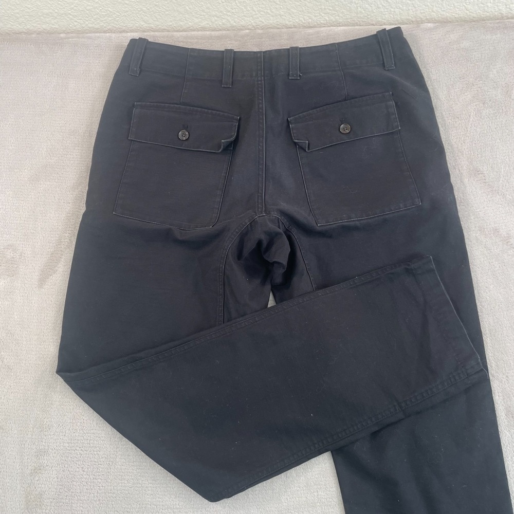 Saturdays New York City Pants Men 34x31 (Tag 32) Black Button Fly Straight $228